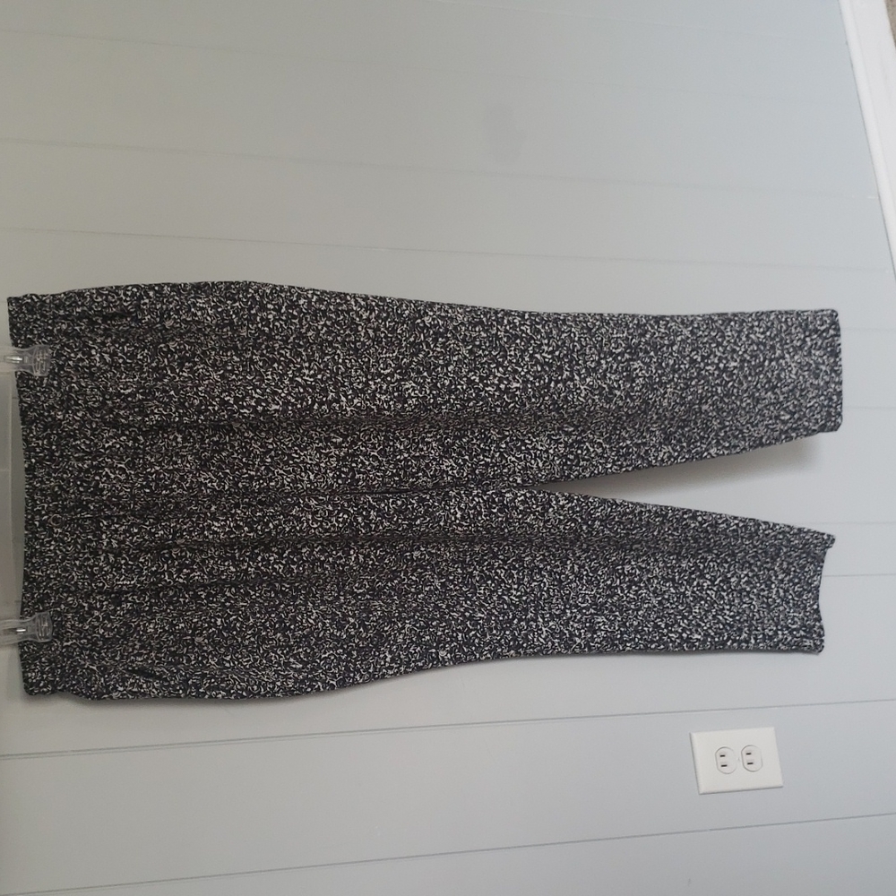 Black and White floral Pants
